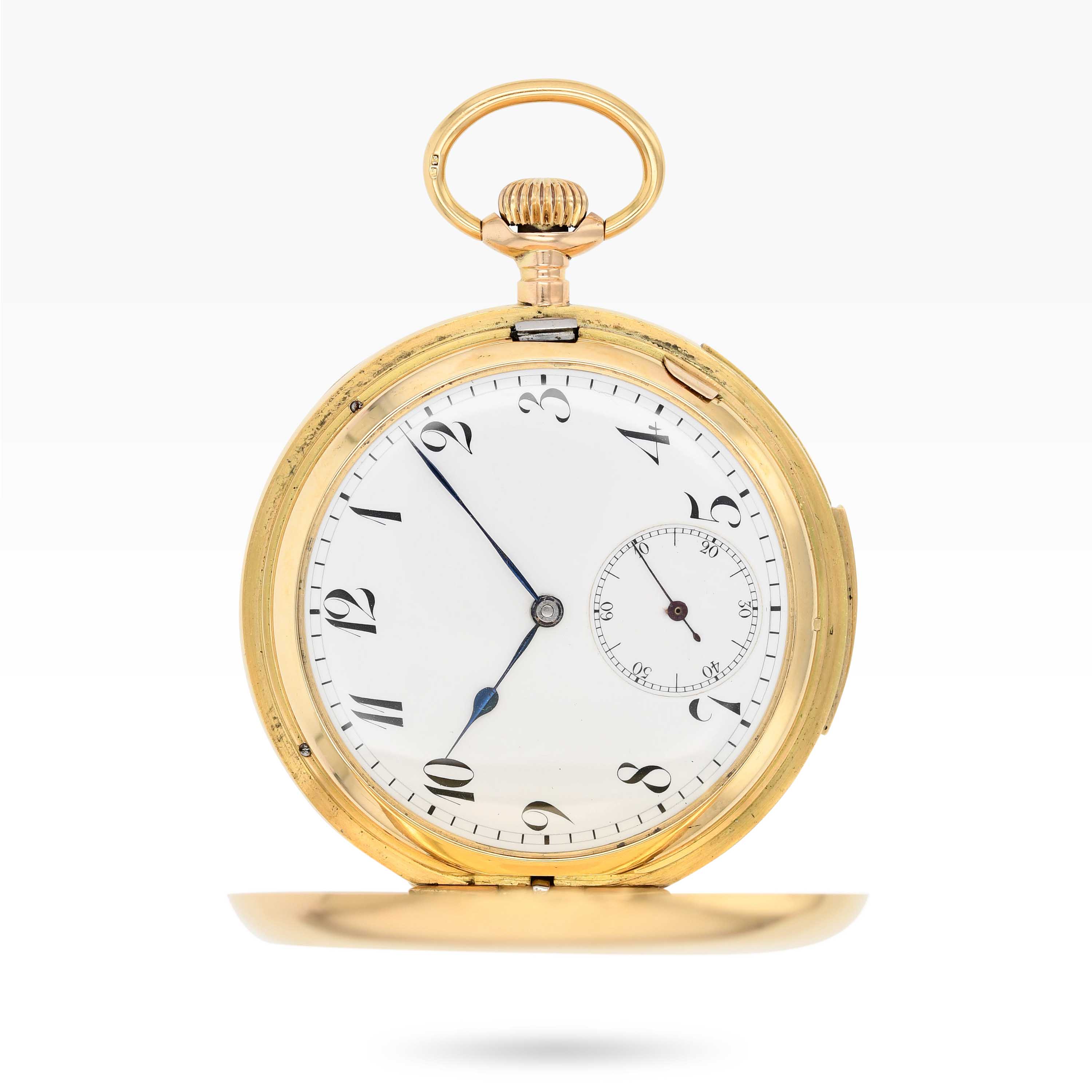 1268PW1 Barbezat-Bôle Le Loche Yellow Gold Minute Repeater Pocket Watch img-main1