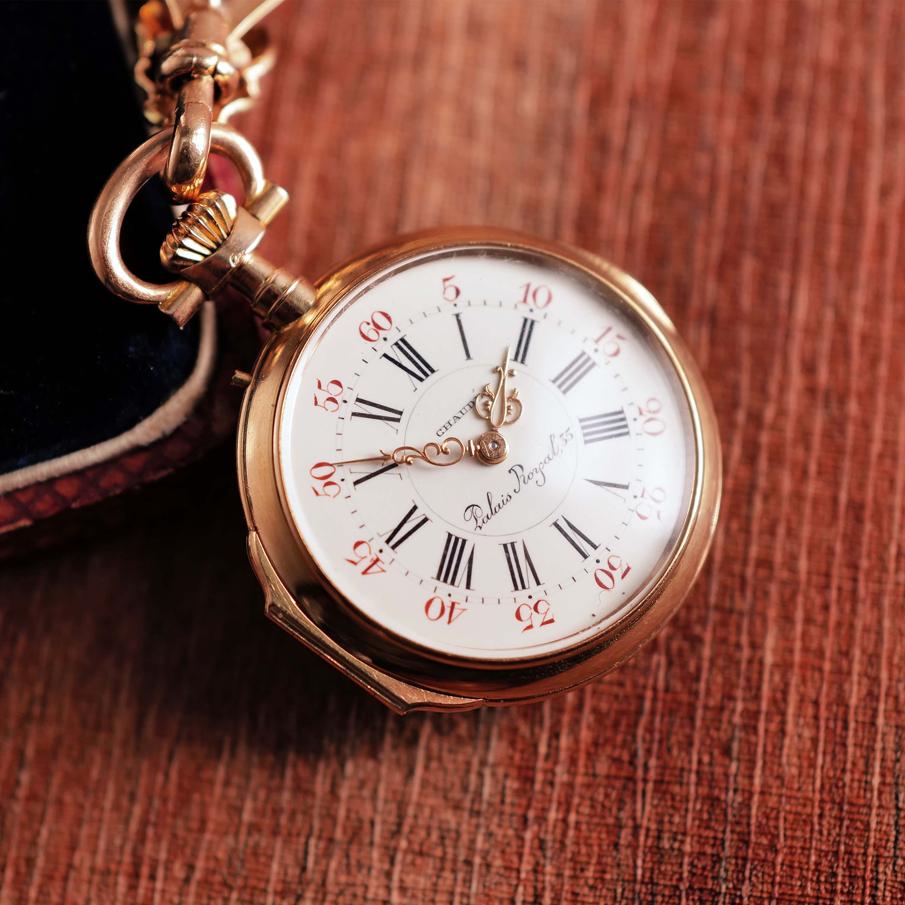 1279PW1 Chaudé Paris Pink Gold and Vari-Colour gold Pendant Watch from circa 1870 img-main10