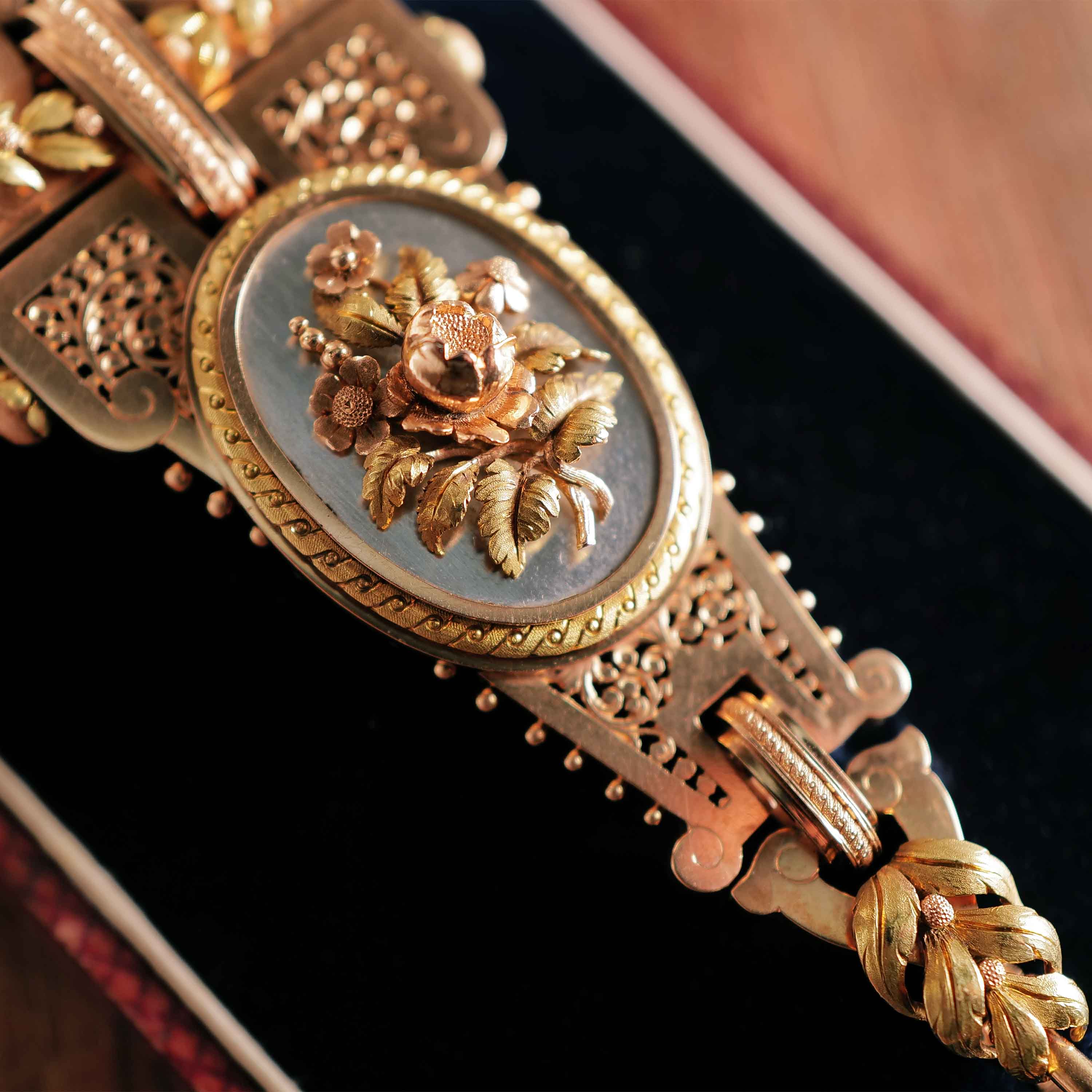 1279PW1 Chaudé Paris Pink Gold and Vari-Colour gold Pendant Watch from circa 1870 img-main8
