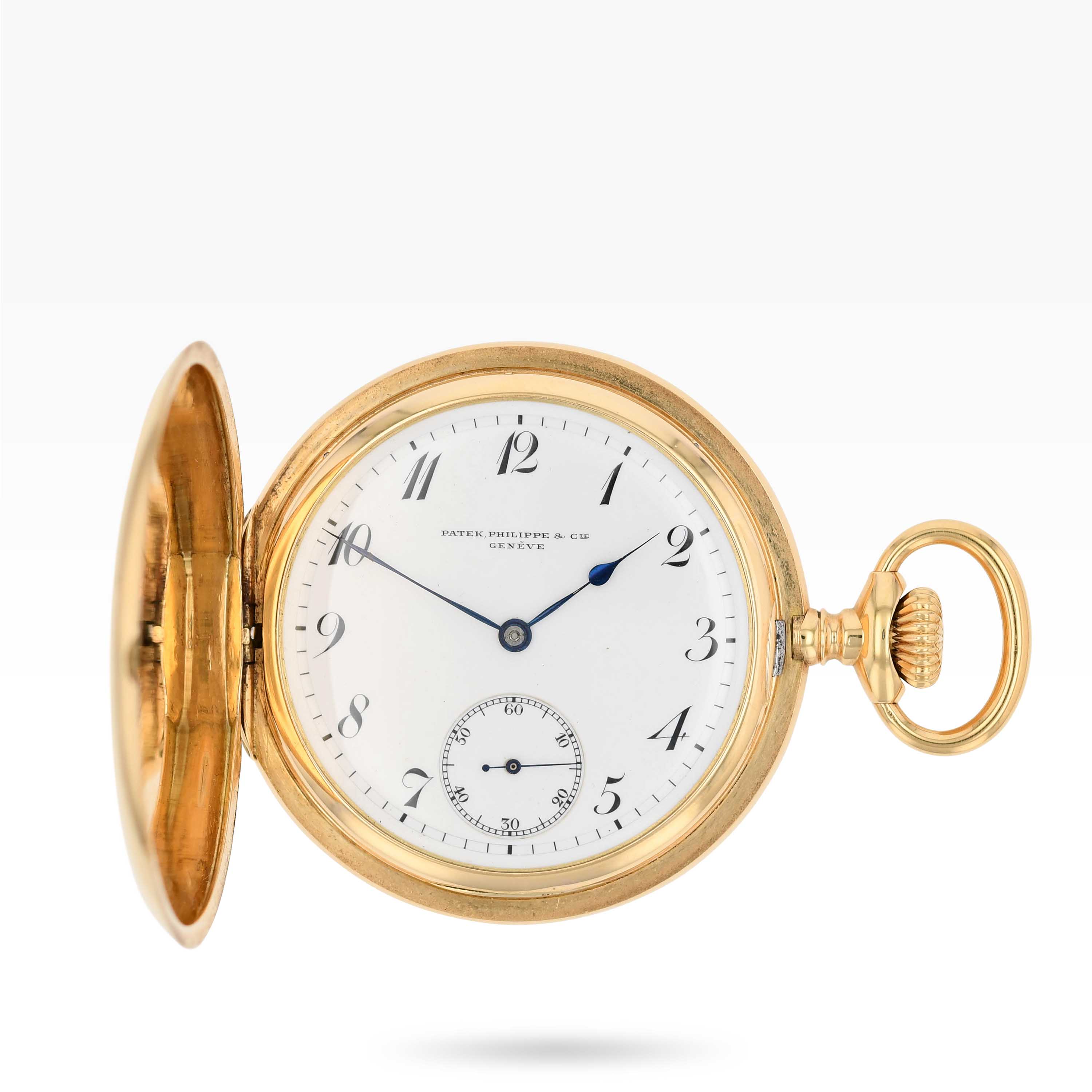 1302PW1 Patek Philippe Hunter Case with suspended Breguet numerals Pocket Watch img-main1
