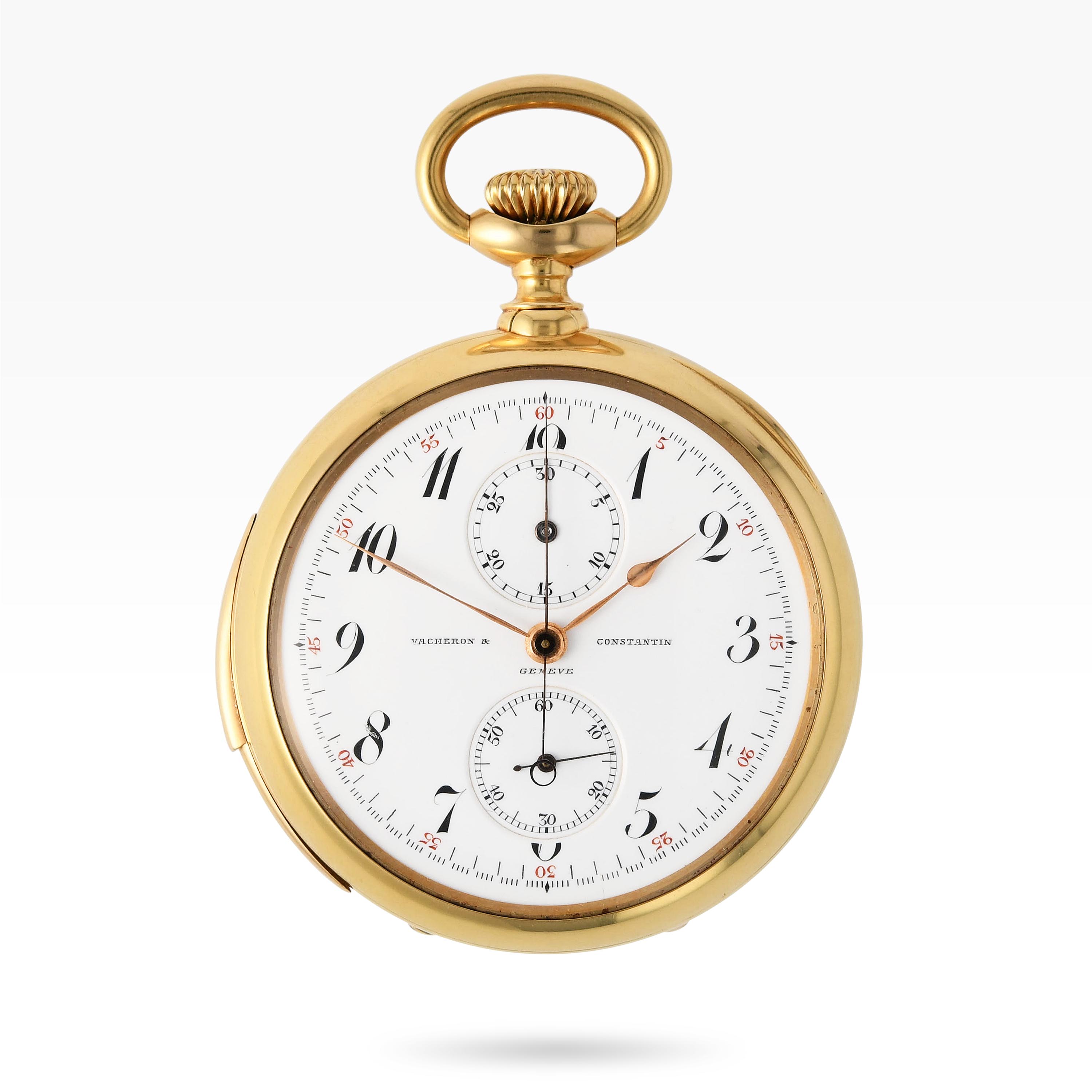1324VC1 Vacheron 30 Minute-counter, Minute Repeater, pocket watch yellow gold img-main1